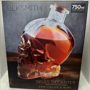 **UNOPENED** BLKSMITH Skull Decanter 750 mL 💀 ☠️